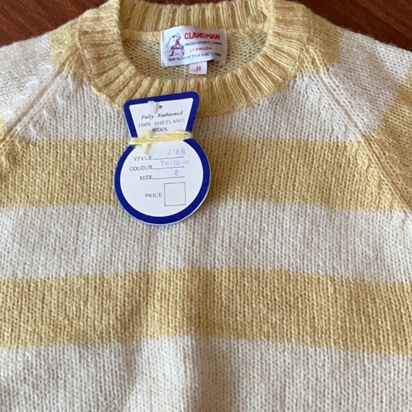 English Sports Shop Clansman Sweater, Size 8, 100% Scottish Shetland, NWT - Picture 3 of 6